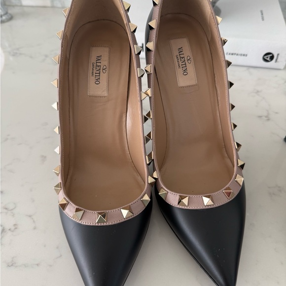 Valentino Black Studded Heels - Picture 4 of 6